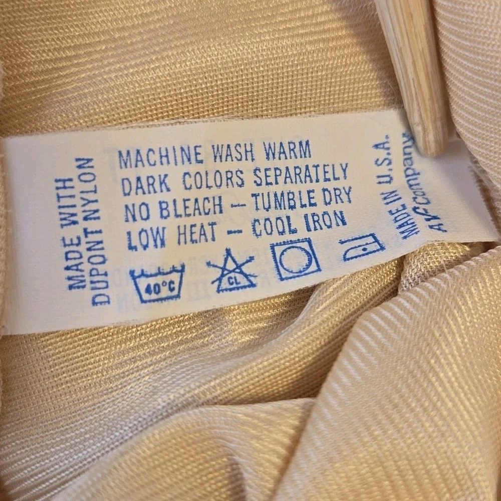 Vanity Fair Vtg Strapless Full Slip Size 34 Champagne Beige Made In USA Lingerie